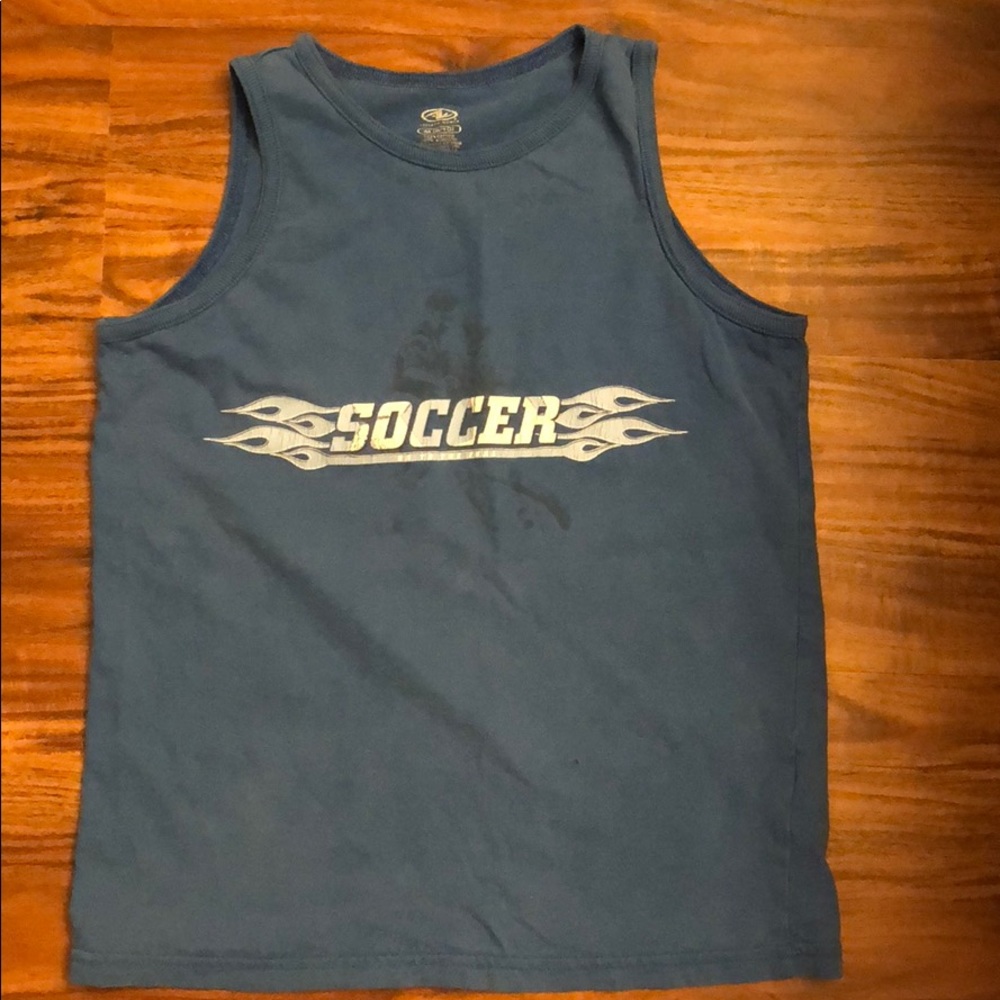Boys blue tank top